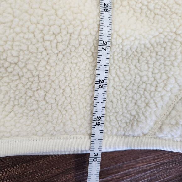 CUTS Sherpa Polarteck Full Zip Cream Jacket Cozycore Gorpcore Athlesure XXL - Picture 10 of 10